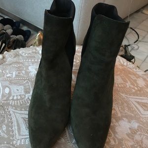Green French connection high boots